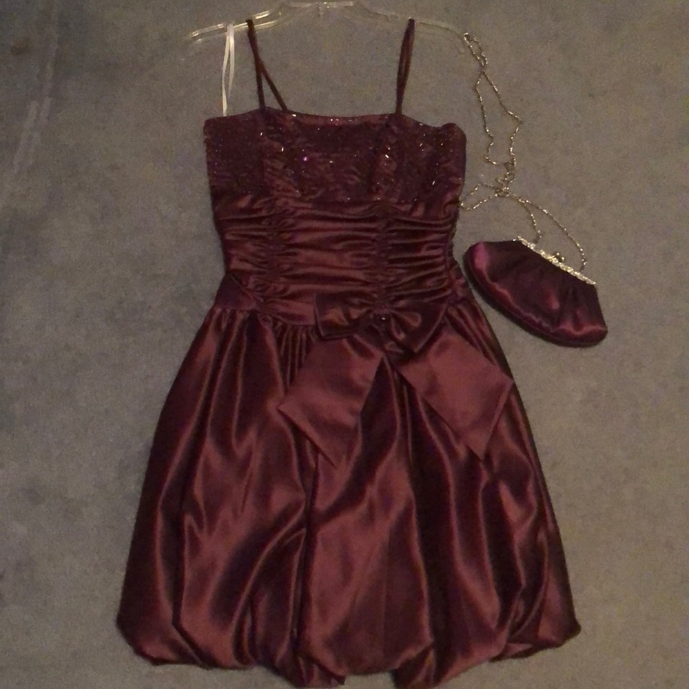 Plum party dress